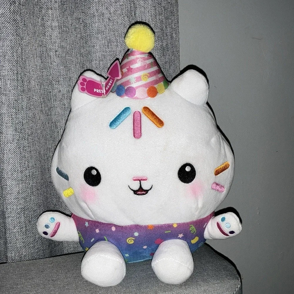 Gabby's Dollhouse Sprinkle Party Cakey‎ Cat Plush 10